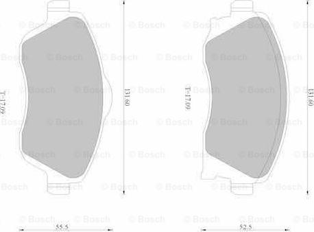 BOSCH 0 986 AB1 118 - Bremsbelagsatz, Scheibenbremse alexcarstop-ersatzteile.com