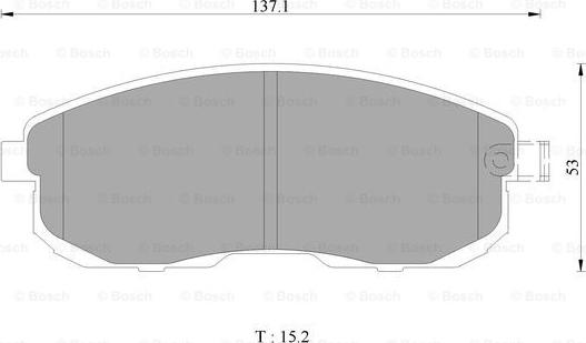 BOSCH 0 986 AB1 139 - Bremsbelagsatz, Scheibenbremse alexcarstop-ersatzteile.com