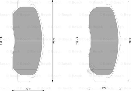 BOSCH 0 986 AB1 385 - Bremsbelagsatz, Scheibenbremse alexcarstop-ersatzteile.com