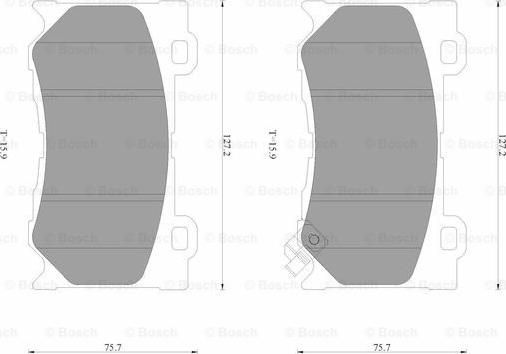 BOSCH 0 986 AB3 507 - Bremsbelagsatz, Scheibenbremse alexcarstop-ersatzteile.com