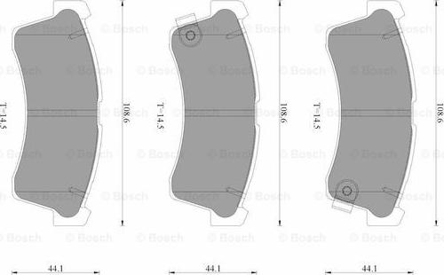 BOSCH 0 986 AB3 517 - Bremsbelagsatz, Scheibenbremse alexcarstop-ersatzteile.com