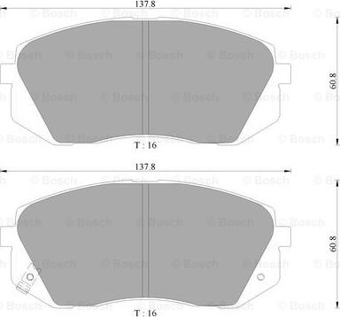 BOSCH 0 986 AB3 091 - Bremsbelagsatz, Scheibenbremse alexcarstop-ersatzteile.com