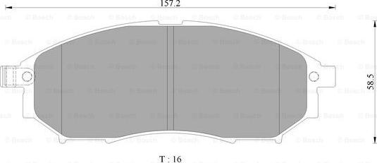 BOSCH 0 986 AB3 098 - Bremsbelagsatz, Scheibenbremse alexcarstop-ersatzteile.com