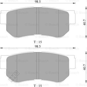 BOSCH 0 986 AB3 066 - Bremsbelagsatz, Scheibenbremse alexcarstop-ersatzteile.com