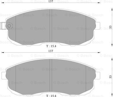 BOSCH 0 986 AB3 063 - Bremsbelagsatz, Scheibenbremse alexcarstop-ersatzteile.com