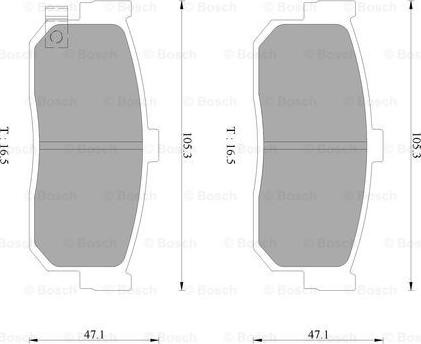 BOSCH 0 986 AB3 084 - Bremsbelagsatz, Scheibenbremse alexcarstop-ersatzteile.com