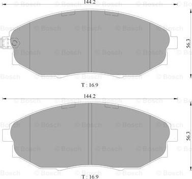 BOSCH 0 986 AB3 085 - Bremsbelagsatz, Scheibenbremse alexcarstop-ersatzteile.com