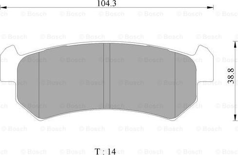 BOSCH 0 986 AB3 071 - Bremsbelagsatz, Scheibenbremse alexcarstop-ersatzteile.com