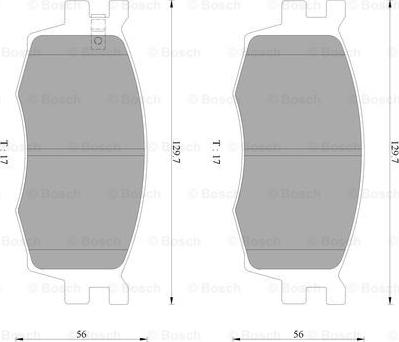 BOSCH 0 986 AB3 077 - Bremsbelagsatz, Scheibenbremse alexcarstop-ersatzteile.com