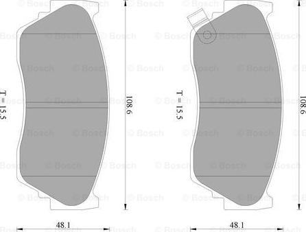 BOSCH 0 986 AB2 457 - Bremsbelagsatz, Scheibenbremse alexcarstop-ersatzteile.com