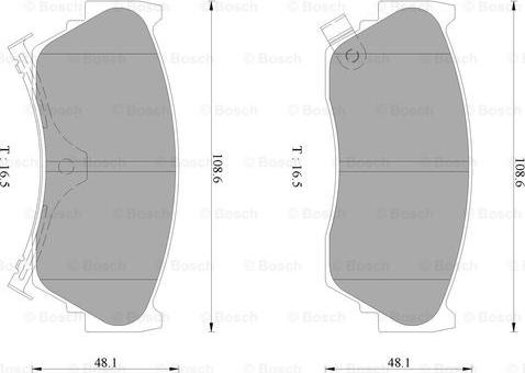 BOSCH 0 986 AB2 484 - Bremsbelagsatz, Scheibenbremse alexcarstop-ersatzteile.com