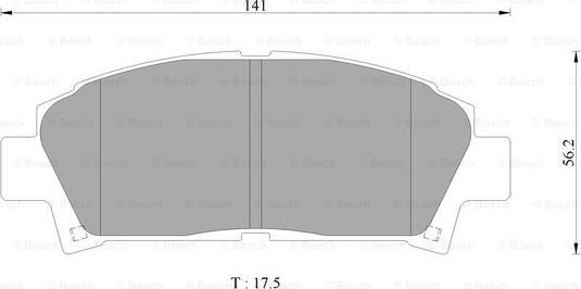 BOSCH 0 986 AB2 485 - Bremsbelagsatz, Scheibenbremse alexcarstop-ersatzteile.com