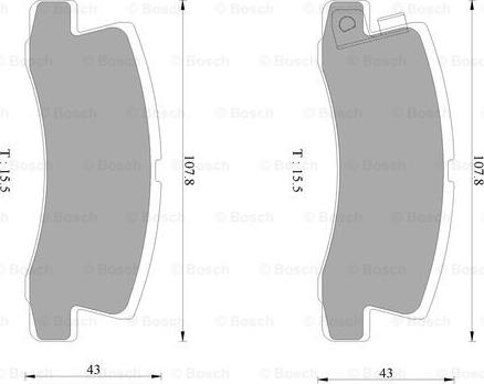 BOSCH 0 986 AB2 486 - Bremsbelagsatz, Scheibenbremse alexcarstop-ersatzteile.com