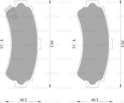 BOSCH 0 986 AB2 482 - Bremsbelagsatz, Scheibenbremse alexcarstop-ersatzteile.com