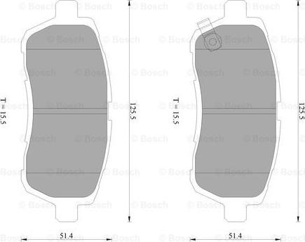 BOSCH 0 986 AB2 502 - Bremsbelagsatz, Scheibenbremse alexcarstop-ersatzteile.com