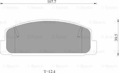 BOSCH 0 986 AB2 538 - Bremsbelagsatz, Scheibenbremse alexcarstop-ersatzteile.com