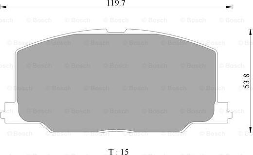 BOSCH 0 986 AB2 056 - Bremsbelagsatz, Scheibenbremse alexcarstop-ersatzteile.com