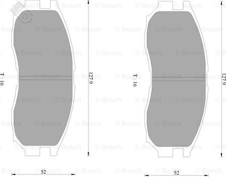 BOSCH 0 986 AB2 064 - Bremsbelagsatz, Scheibenbremse alexcarstop-ersatzteile.com