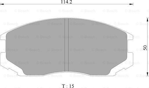 BOSCH 0 986 AB2 066 - Bremsbelagsatz, Scheibenbremse alexcarstop-ersatzteile.com