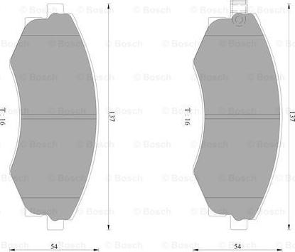 BOSCH 0 986 AB2 067 - Bremsbelagsatz, Scheibenbremse alexcarstop-ersatzteile.com