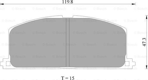 BOSCH 0 986 AB2 001 - Bremsbelagsatz, Scheibenbremse alexcarstop-ersatzteile.com