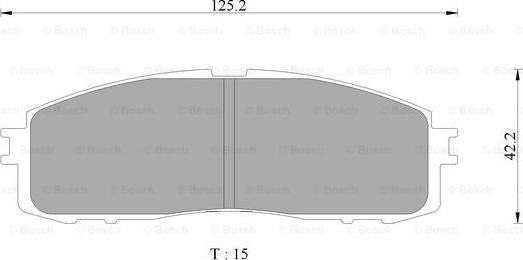 BOSCH 0 986 AB2 080 - Bremsbelagsatz, Scheibenbremse alexcarstop-ersatzteile.com