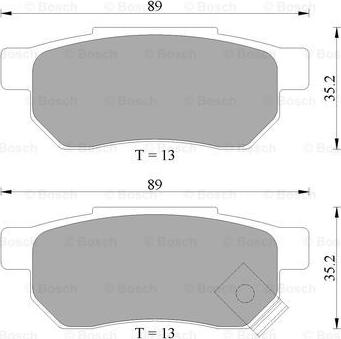 BOSCH 0 986 AB2 033 - Bremsbelagsatz, Scheibenbremse alexcarstop-ersatzteile.com