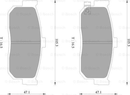 BOSCH 0 986 AB2 078 - Bremsbelagsatz, Scheibenbremse alexcarstop-ersatzteile.com