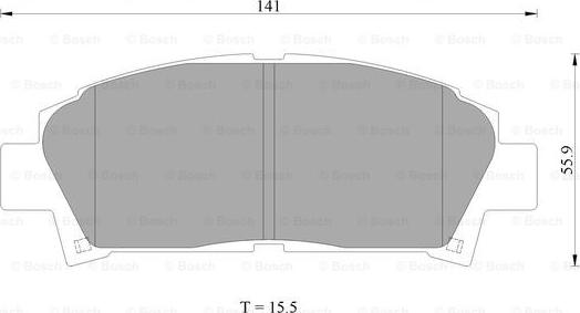 BOSCH 0 986 AB2 398 - Bremsbelagsatz, Scheibenbremse alexcarstop-ersatzteile.com