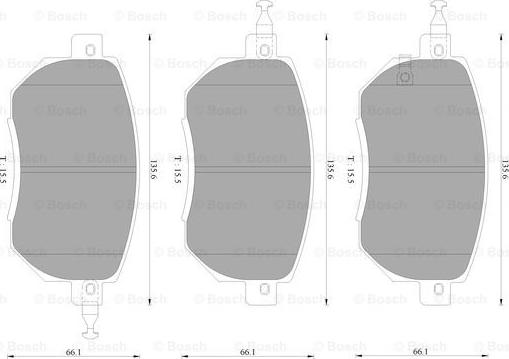 BOSCH 0 986 AB2 369 - Bremsbelagsatz, Scheibenbremse alexcarstop-ersatzteile.com