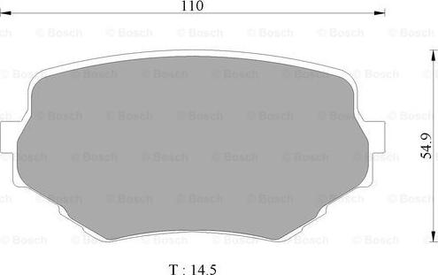 BOSCH 0 986 AB2 319 - Bremsbelagsatz, Scheibenbremse alexcarstop-ersatzteile.com