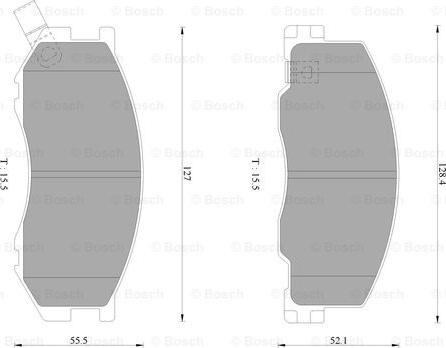 BOSCH 0 986 AB2 333 - Bremsbelagsatz, Scheibenbremse alexcarstop-ersatzteile.com