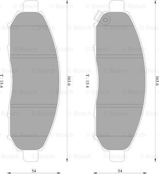 BOSCH 0 986 AB2 372 - Bremsbelagsatz, Scheibenbremse alexcarstop-ersatzteile.com