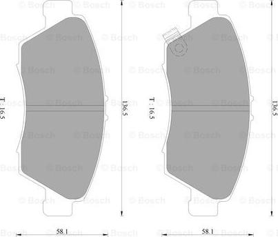 BOSCH 0 986 AB2 377 - Bremsbelagsatz, Scheibenbremse alexcarstop-ersatzteile.com