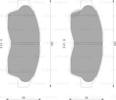 BOSCH 0 986 AB2 242 - Bremsbelagsatz, Scheibenbremse alexcarstop-ersatzteile.com