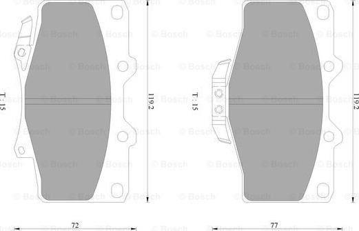 BOSCH 0 986 AB2 252 - Bremsbelagsatz, Scheibenbremse alexcarstop-ersatzteile.com