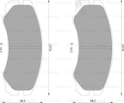 BOSCH 0 986 AB2 234 - Bremsbelagsatz, Scheibenbremse alexcarstop-ersatzteile.com