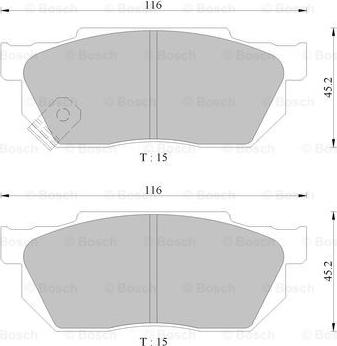 BOSCH 0 986 AB2 225 - Bremsbelagsatz, Scheibenbremse alexcarstop-ersatzteile.com