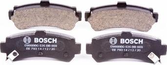 BOSCH 0 986 BB0 535 - Bremsbelagsatz, Scheibenbremse alexcarstop-ersatzteile.com