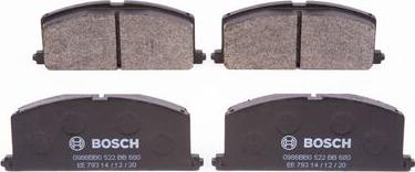 BOSCH 0 986 BB0 522 - Bremsbelagsatz, Scheibenbremse alexcarstop-ersatzteile.com