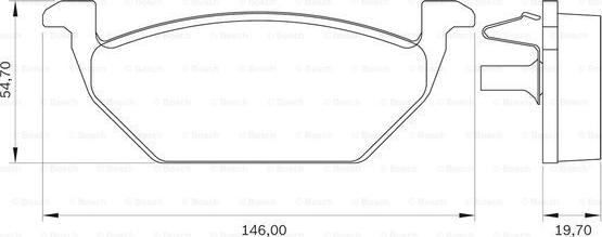 BOSCH 0 986 BB0 109 - Bremsbelagsatz, Scheibenbremse alexcarstop-ersatzteile.com