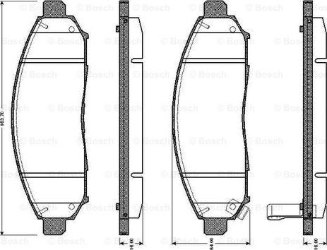 BOSCH 0 986 TB3 054 - Bremsbelagsatz, Scheibenbremse alexcarstop-ersatzteile.com