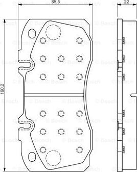 BOSCH 0 986 TB3 167 - Bremsbelagsatz, Scheibenbremse alexcarstop-ersatzteile.com