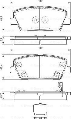 BOSCH 0 986 TB3 189 - Bremsbelagsatz, Scheibenbremse alexcarstop-ersatzteile.com