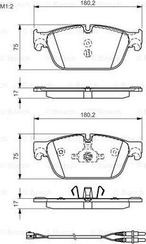 BOSCH 0 986 TB3 183 - Bremsbelagsatz, Scheibenbremse alexcarstop-ersatzteile.com