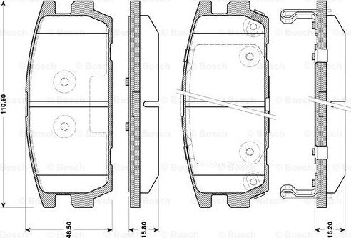 BOSCH 0 986 TB3 127 - Bremsbelagsatz, Scheibenbremse alexcarstop-ersatzteile.com