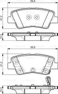 BOSCH 0 986 TB3 204 - Bremsbelagsatz, Scheibenbremse alexcarstop-ersatzteile.com