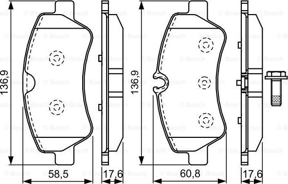 BOSCH 0 986 TB3 202 - Bremsbelagsatz, Scheibenbremse alexcarstop-ersatzteile.com