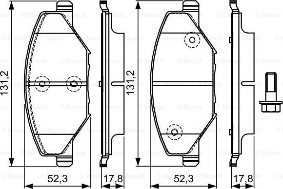 BOSCH 0 986 TB3 220 - Bremsbelagsatz, Scheibenbremse alexcarstop-ersatzteile.com