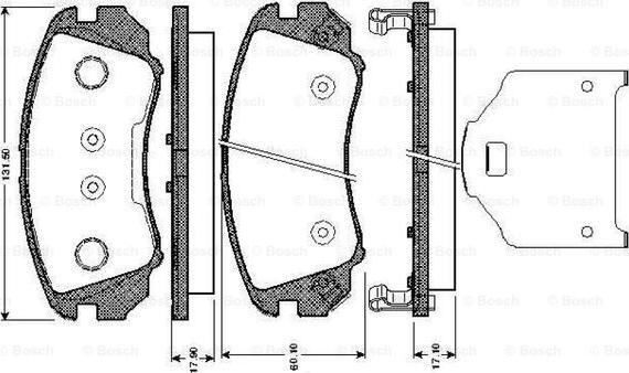 BOSCH 0 986 TB2 963 - Bremsbelagsatz, Scheibenbremse alexcarstop-ersatzteile.com